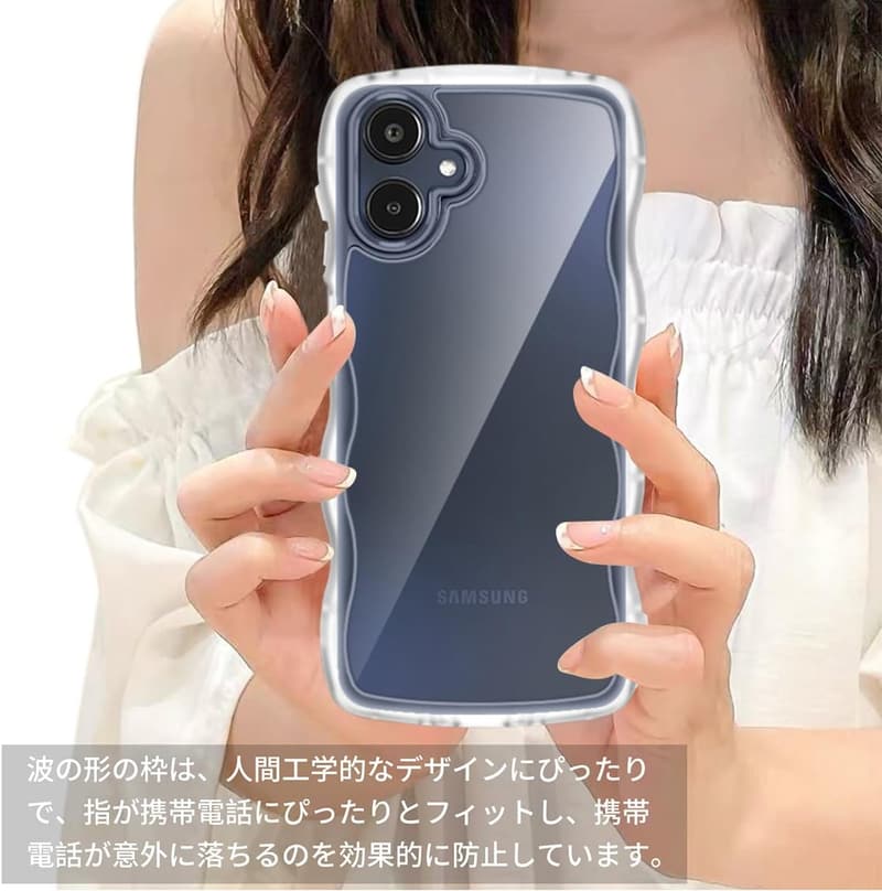 Galaxy A25 5G 用クリアケース 軽量 おしゃれ 落下防止
