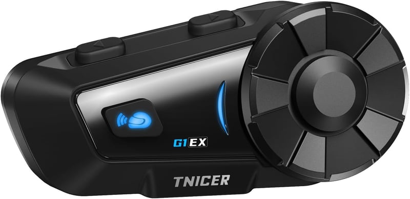 バイク用Bluetoothインカム G1EX - 6人同時通話、防水IP65、自動ペアリング、20時間使用【TELEC適合】