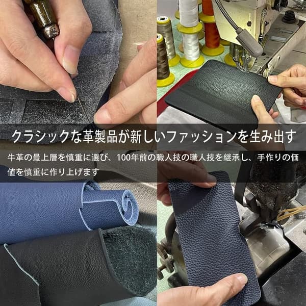 Galaxy Z Fold6用本革手帳型ケース RFID付きスタンド機能 ブラック