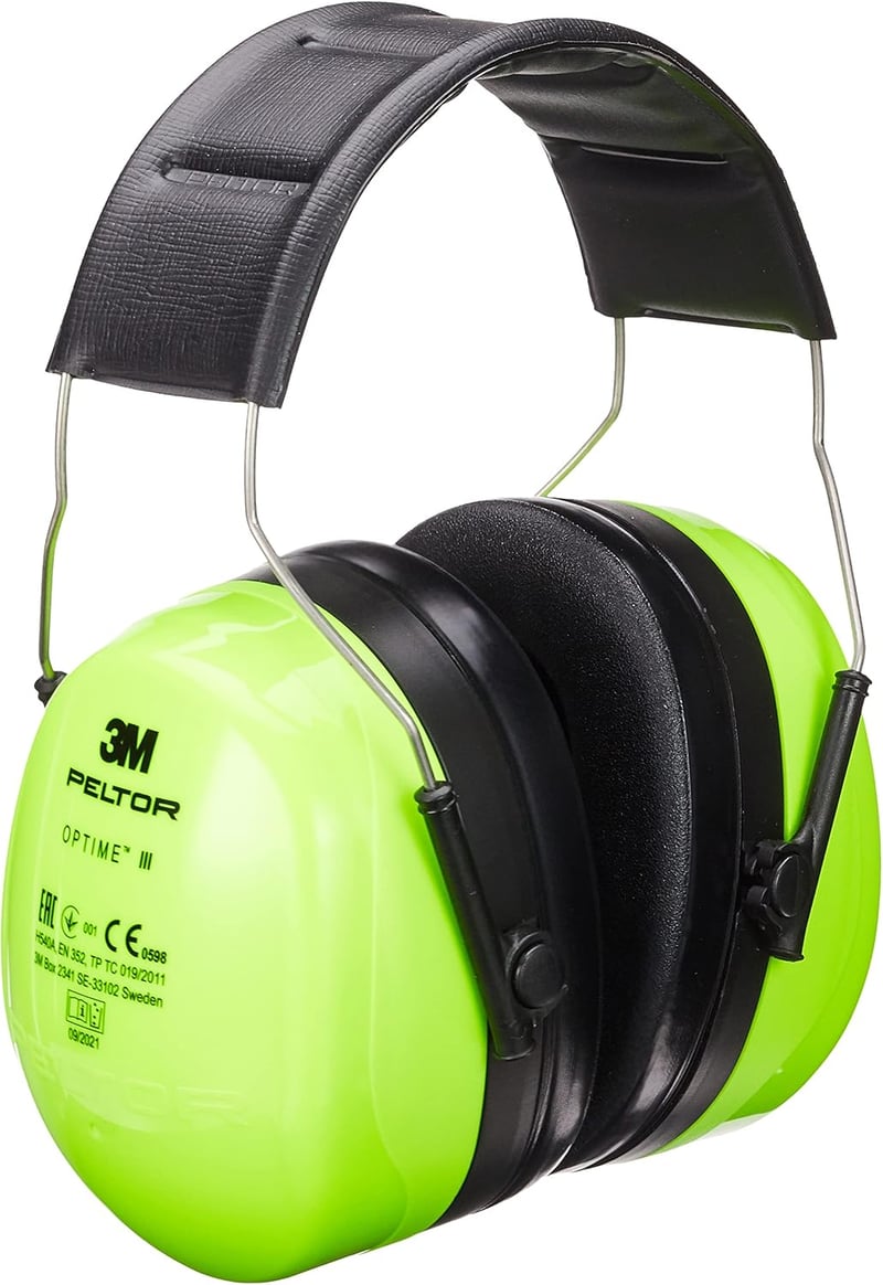 35 dB遮音、防塵ヘッドバンド付き3M PELTOR Optime IIIイヤーマフ