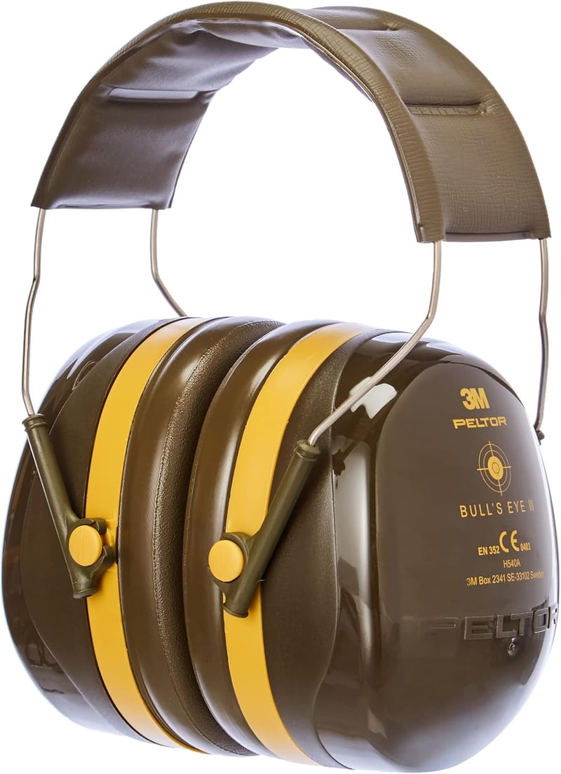 3M PELTORブルズアイIIIイヤーマフ 35dB ミリタリーグリーン ヘッドバンド