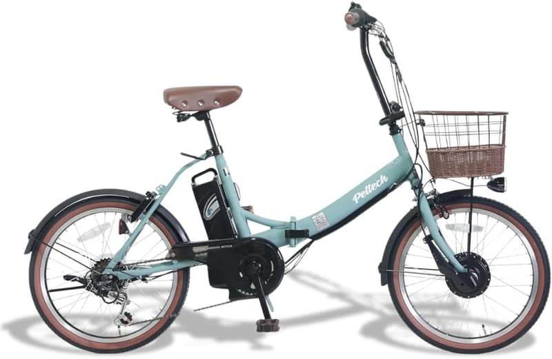 ペルテック 20インチ折り畳み電動アシスト自転車 外装6段変速【簡易組立】