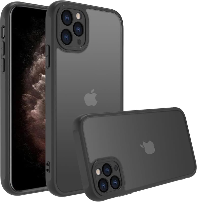 iPhone 11 Pro ケース 耐衝撃・指紋防止・米軍MIL規格 ブラック