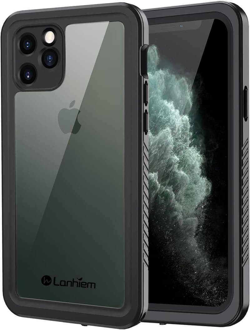 iPhone 11 PRO 完全防水ケース IP68 米軍規格対応 タッチ可 耐衝撃 黒色