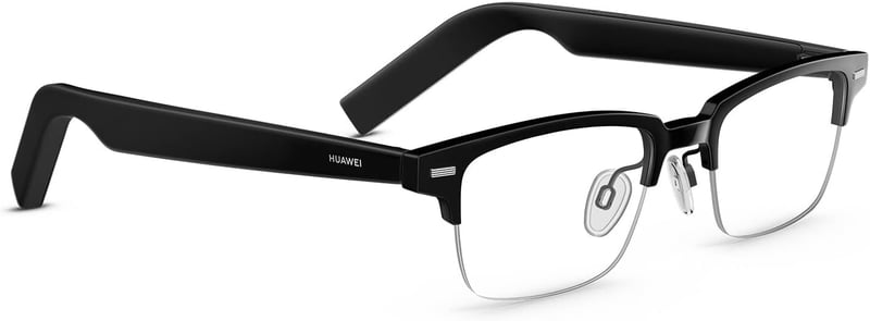 HUAWEI ブルートゥーススマートグラス ウェリントン型 ハーフリム レンズ交換可能 ブラック【日本正規代理店品】