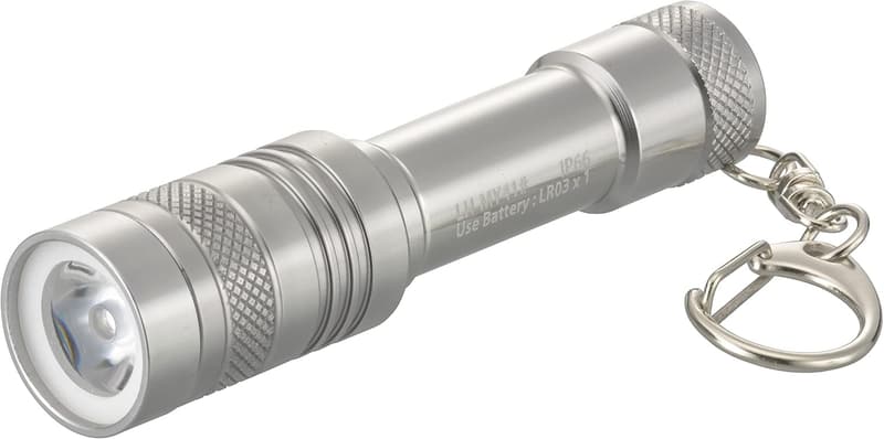 LED防水ミニ懐中電灯 シルバー オーム電機 LH-MY41-S2