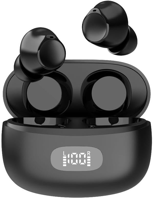 Bluetooth 5.4対応 ワイヤレスイヤホン AIスマートENC通話 IPX7防水 HIFI音質 70時間再生 (ブラック)