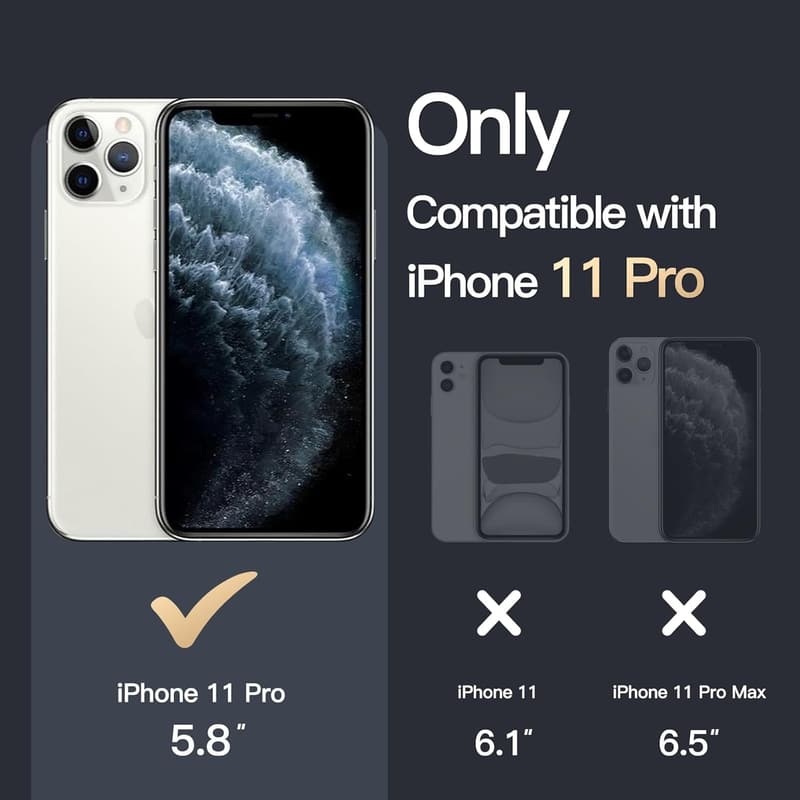 iPhone 11 Pro用 MagSafe対応マグネットケース 透明バンパー 傷つけ防止 5.8インチ