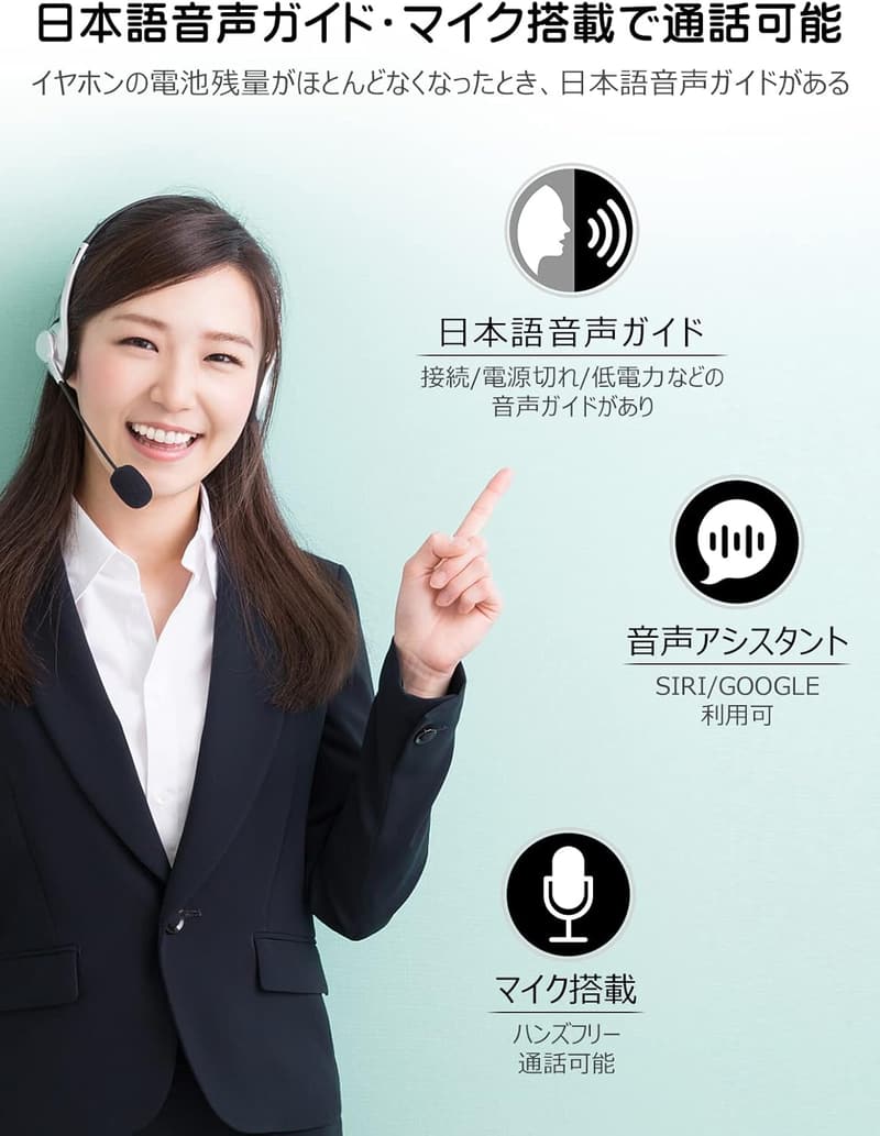 Bluetooth 5.3対応 軽量13g 骨伝導イヤホン - Earakuオープンイヤーデザイン、ノイズキャンセリング、急速充電タイプC、ブラック