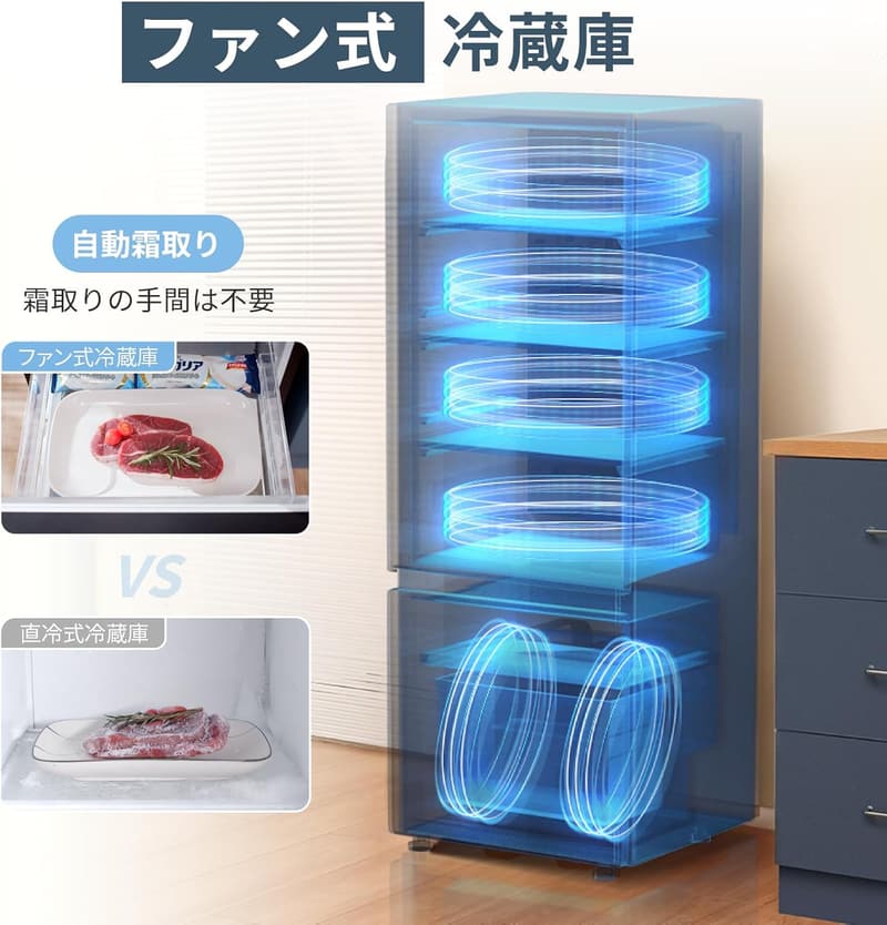 ひとり暮らしに最適な170L冷蔵庫 2ドア 自動霜取り グレー 省スペース