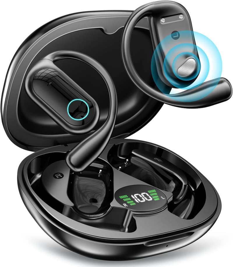 Bluetooth 開放型ワイヤレスイヤホン【ノイズリダクション・Hi-Fi音質・Type-C急速充電】