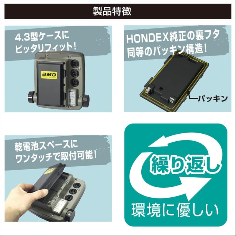 HONDEX魚群探知機用バッテリー3.3Ah&チャージャーセット