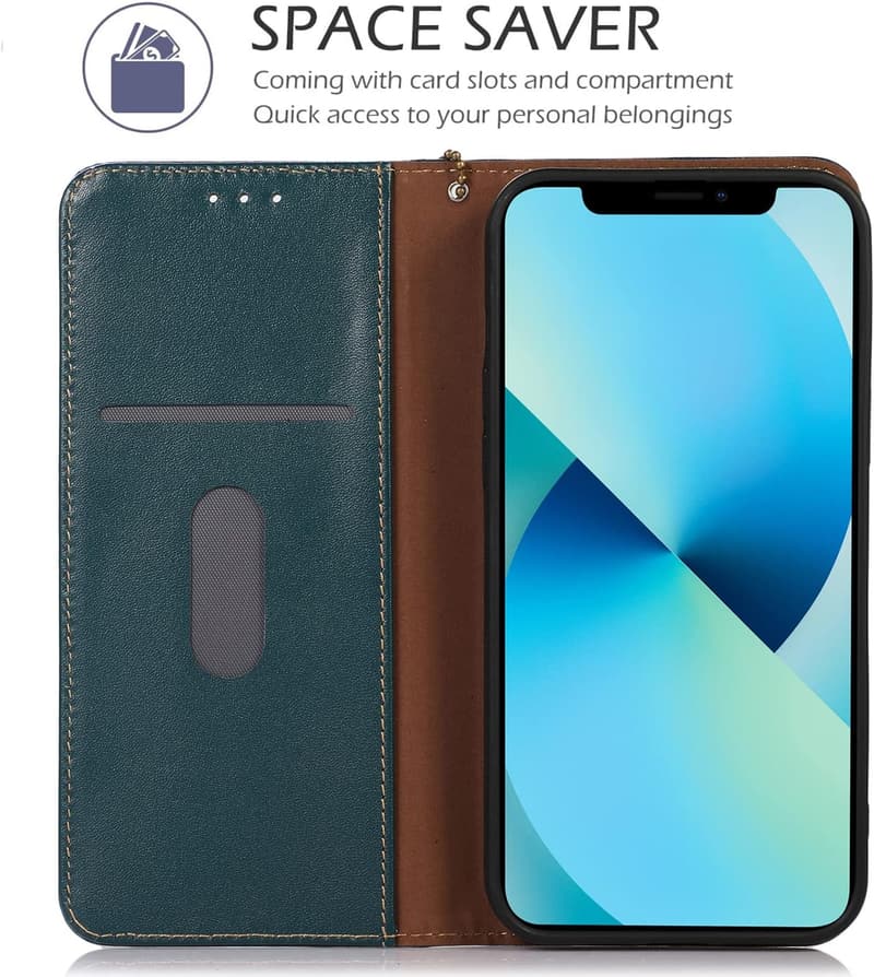 Zenfone 11 Ultra 手帳型本革ケース 高級ナッパレザー ブラック