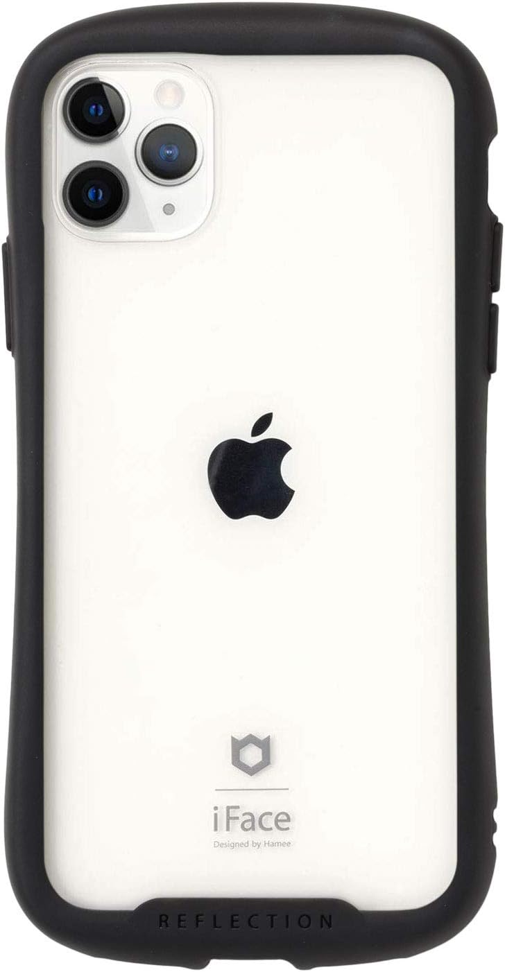 iFace Reflection iPhone 11 Pro ケース ブラック クリア 強化ガラス 透明 耐衝撃