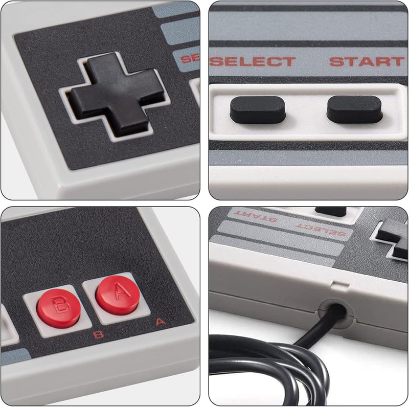 PC用USB有線NESゲームコントローラー 2個パック レトロゲームパッド Raspberry Pi対応