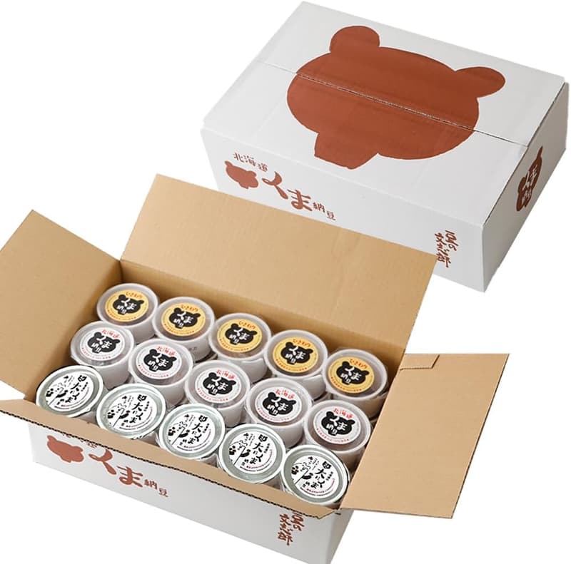 くま納豆 大粒・極小粒・ひきわり 40g×30個 たれ付