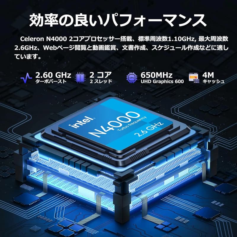 2024年モデル 薄型15.6型ノートパソコン インテルCeleron/8GB/SSD256GB/Webカメラ搭載 シルバー