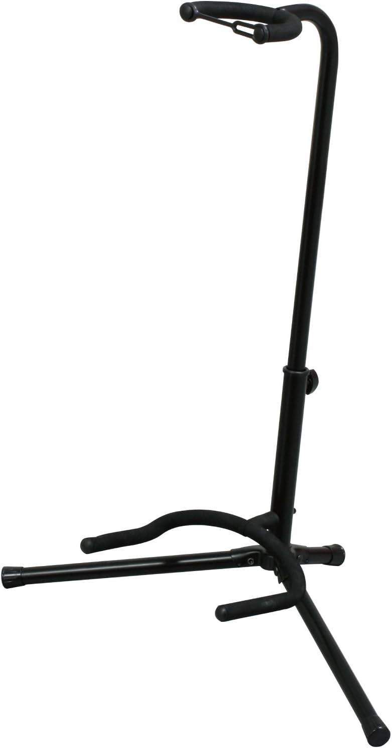 ラッカー塗装対応ギタースタンド GS-101B（転倒防止用ゴム付き）