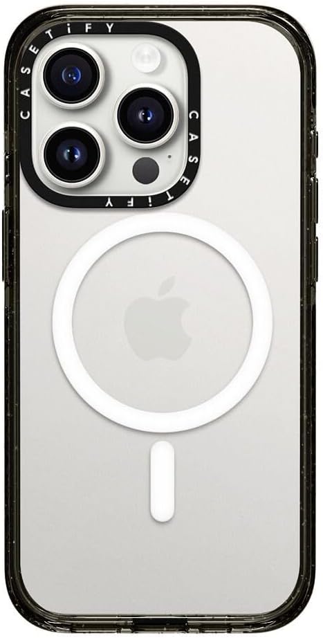 iPhone 15 Pro用 MagSafe対応インパクトケース（MIL規格準拠・クリアブラック）