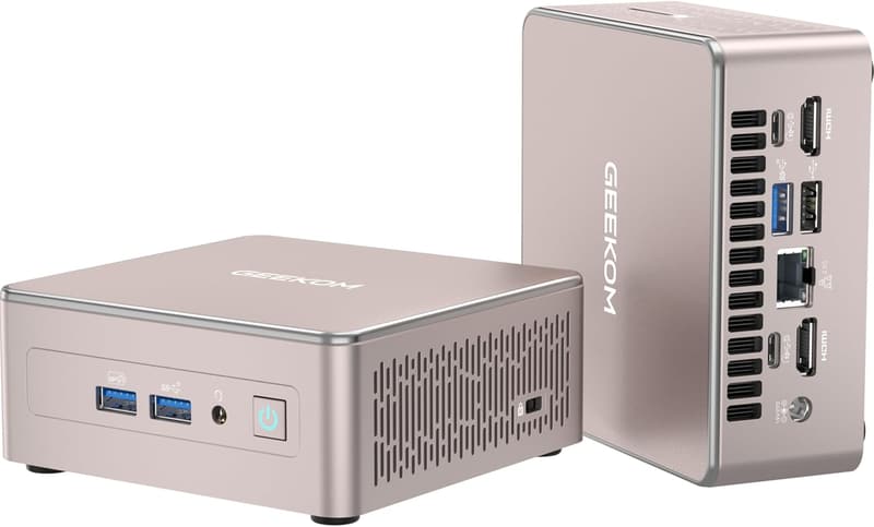 「静音冷却の超小型PC GEEKOM A5 - AMD Ryzen7 5825U搭載、16GB RAM、512GB SSD、WiFi6、日本認証済み」