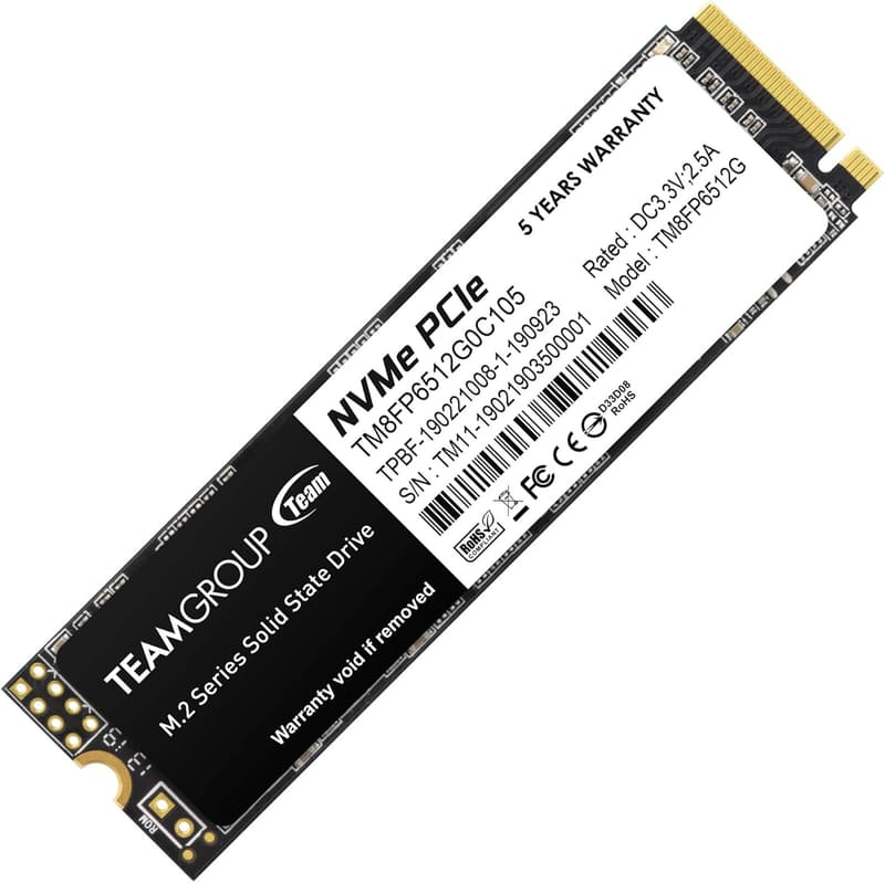 M.2 2280 NVMe SSD 512GB PCIe Gen3x4 MP33シリーズ 日本国内5年保証