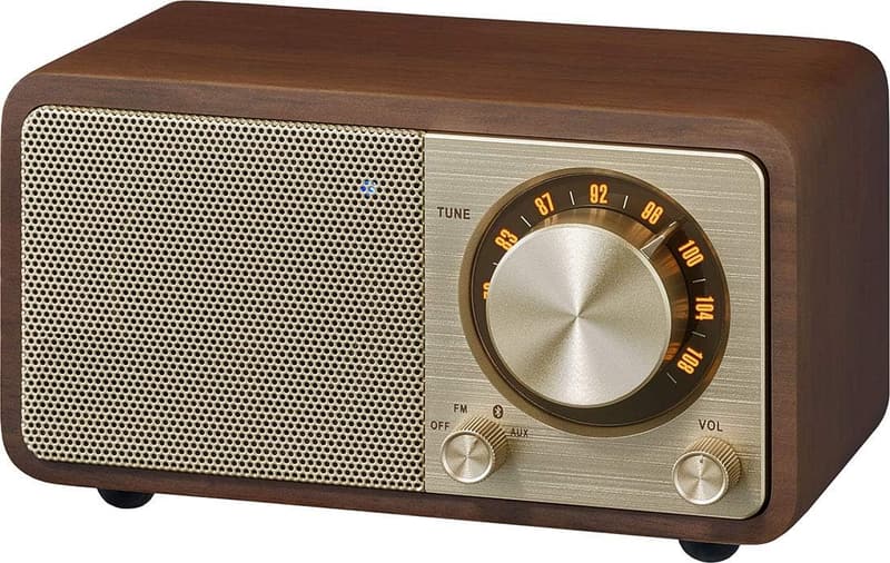 Bluetooth対応 ウォールナット FMラジオスピーカー WR-301