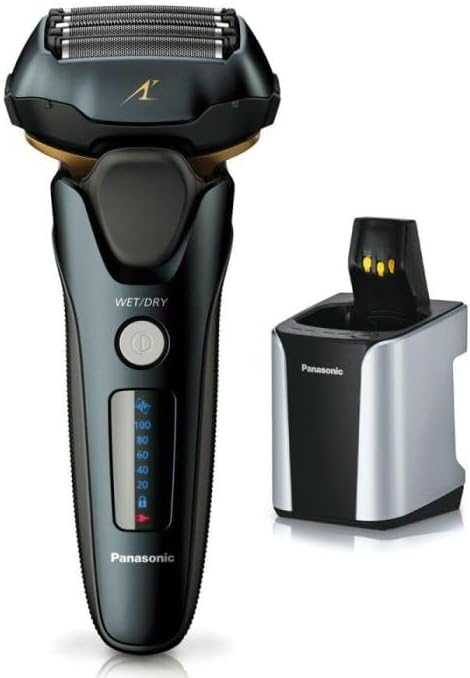 メンズシェーバー パナソニック ラムダッシュ ES-LVK8-K 5枚刃 洗浄器付き