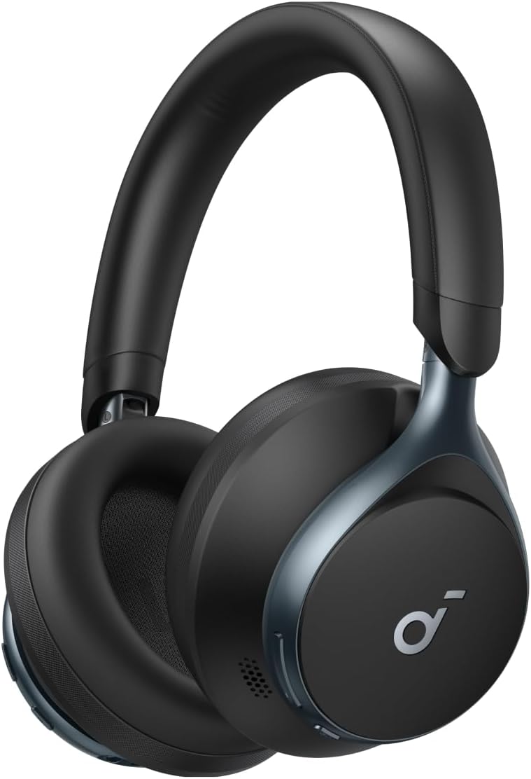Anker Soundcore Space One ワイヤレスヘッドホン（Bluetooth 5.3・ウルトラノイズキャンセリング・最大55時間再生・ハイレゾ対応）ブラック