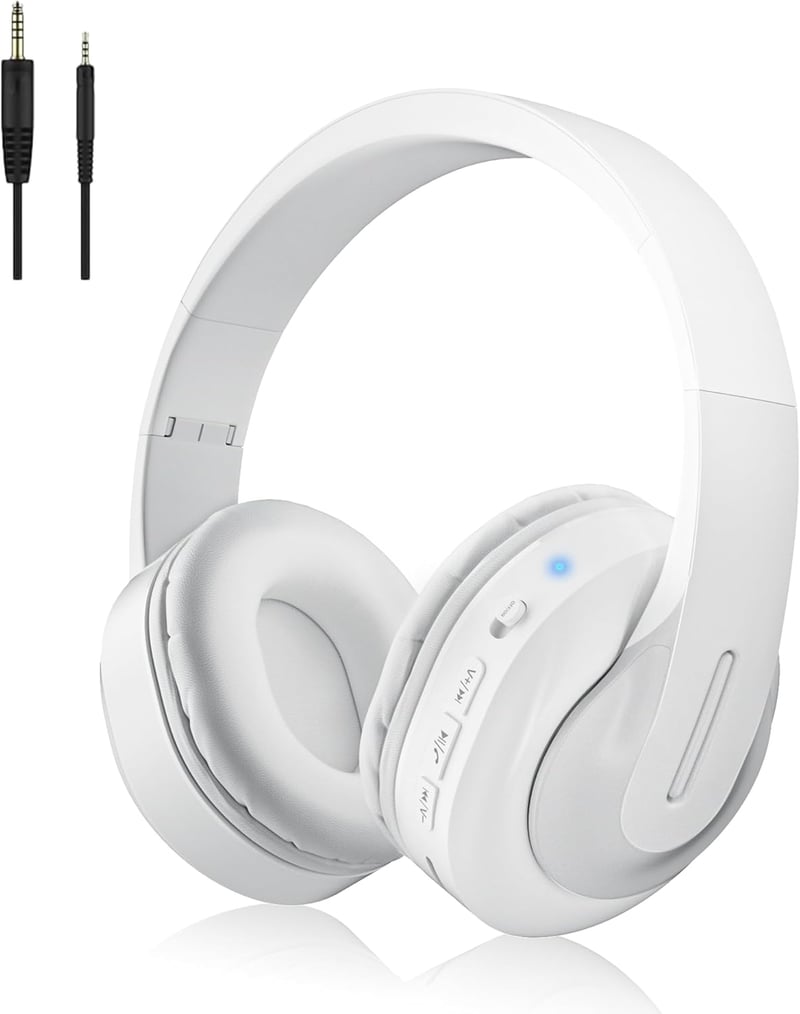 Bluetooth 5.3 ANCノイズキャンセリング折り畳みワイヤレスヘッドフォン