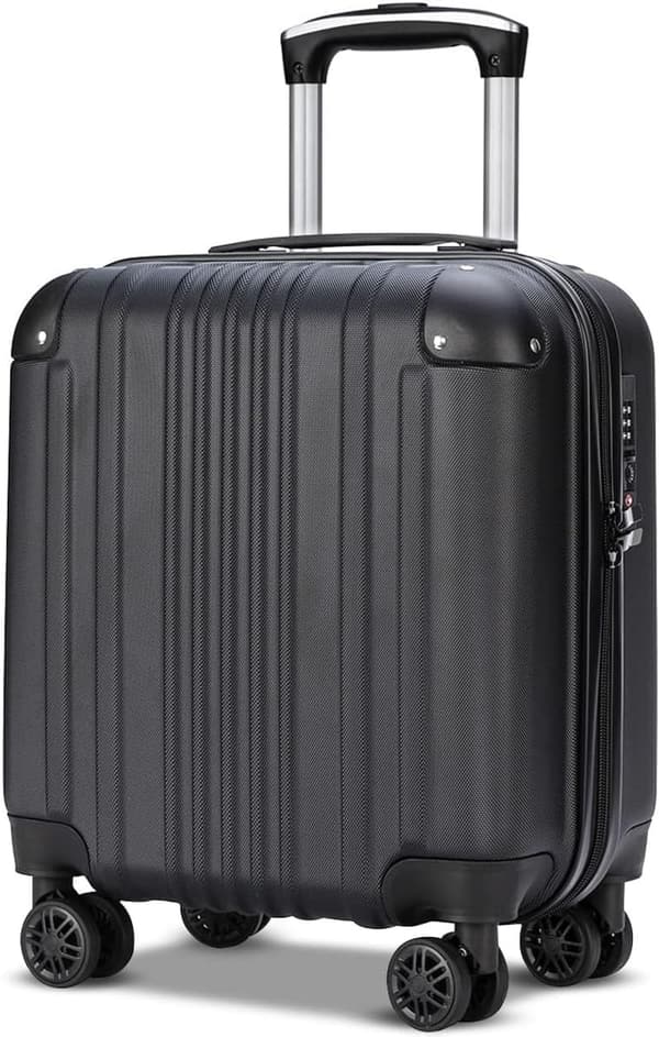 旅行用大容量軽量スーツケース TSAロック付き ブラック Sサイズ