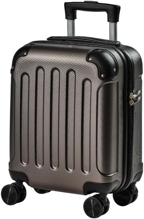 超軽量小型スーツケース キャリーケース 機内持ち込み用 メタルブラック SSサイズ