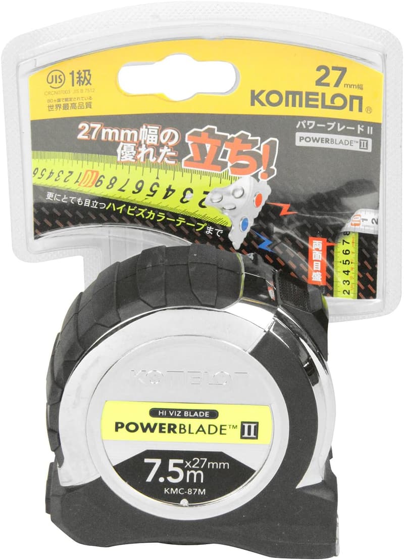 コメロン パワーブレードII コンベックス 27mm幅 7.5m テープ