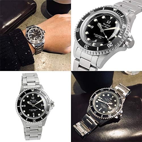日本製 クラシックダイバーズウォッチ ブラックスイープセコンド 38mm メンズ レディース