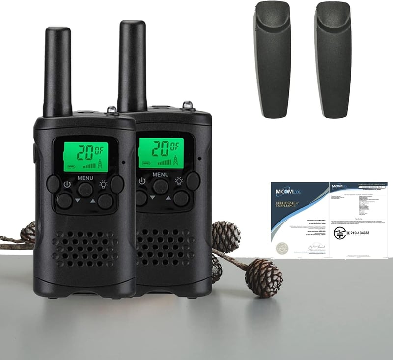 免許不要！特定小電力トランシーバーT48 2台セット 黒 省電力・VOX機能付 総務省技術基準適合