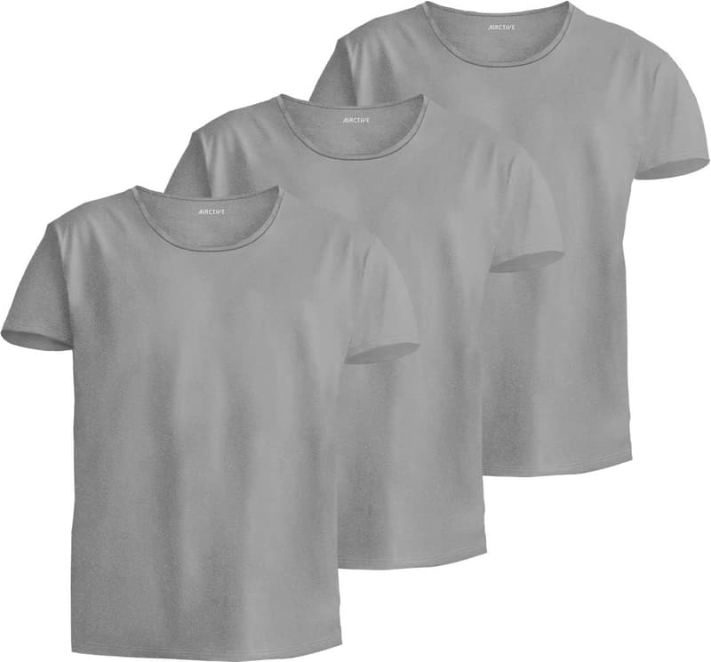 吸汗速乾 接触冷感インナーシャツ メンズ 3枚組 クルーネック