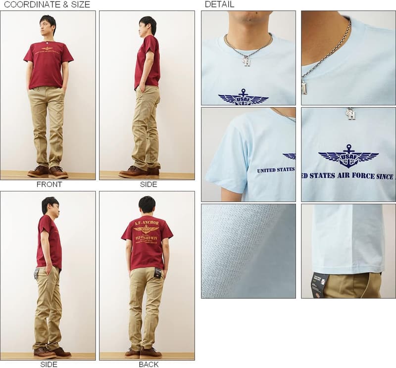 エアフォース オリジナルプリント半袖Tシャツ メンズ・レディース