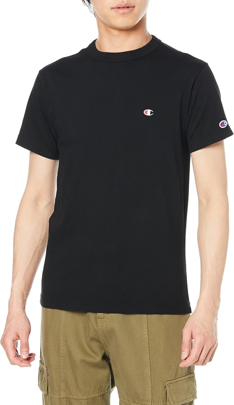 定番 半袖 Tシャツ メンズ 綿100% ワンポイントロゴ刺繍