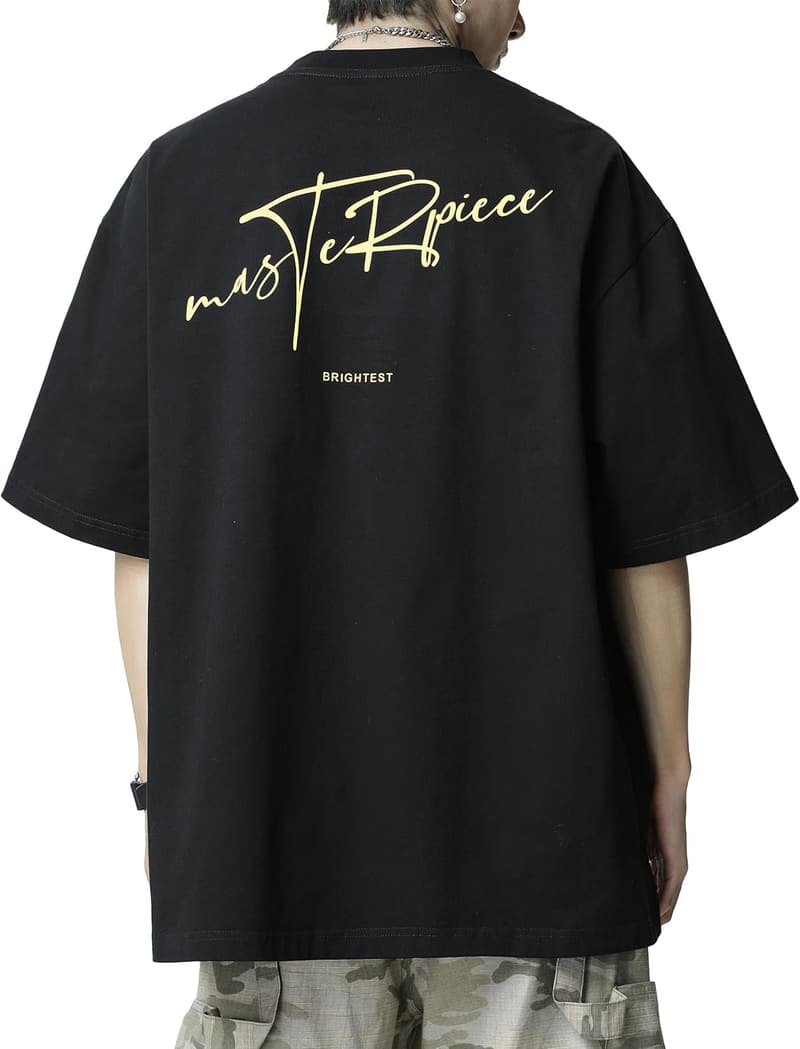 夏のおしゃれなメンズTシャツ|立体フロックプリント・綿100%・大きいサイズ