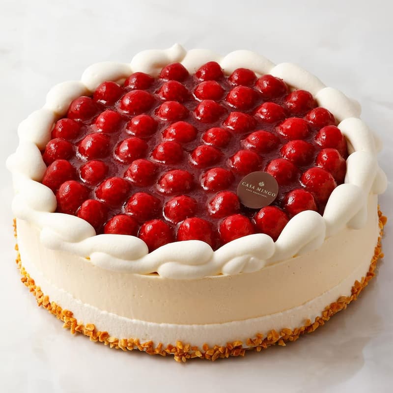 誕生日プレートセット付き 最高級木苺レアチーズケーキ 12cm