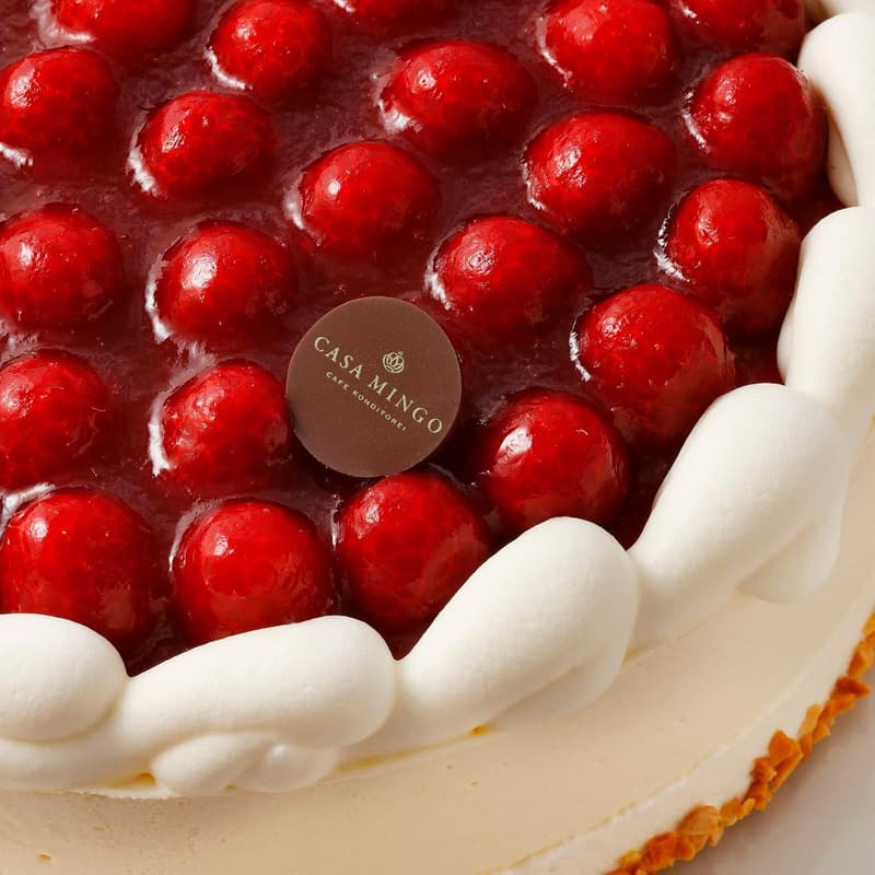 誕生日プレートセット付き 最高級木苺レアチーズケーキ 12cm