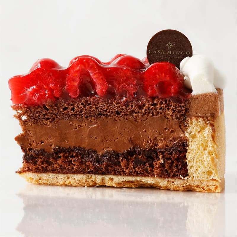 誕生日プレート付き 木苺チョコレートケーキ 15cm - 洋菓子店カサミンゴー