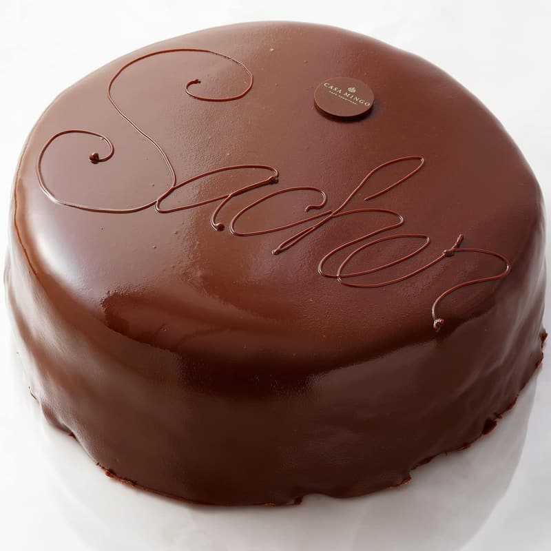 誕生日プレートセット付き ザッハトルテ (生クリーム付き) 12cm