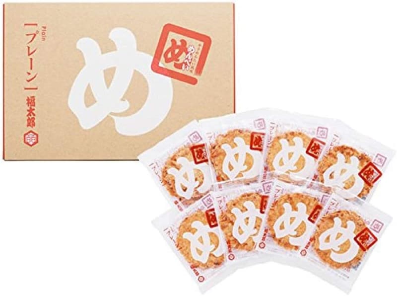 福岡土産 めんべい (明太子せんべい) プレーン 2枚×8袋セット