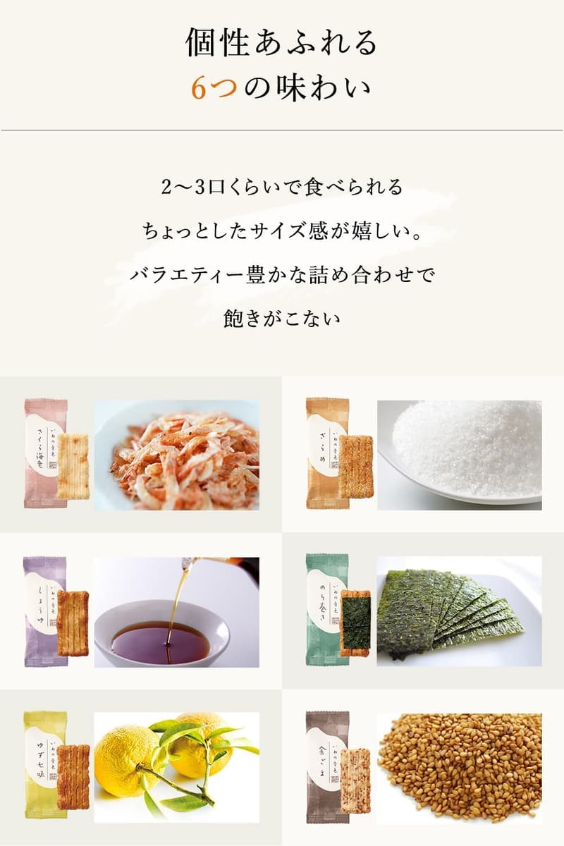 贈答用 いねの音色 煎餅詰合せ 40個入 6種の個包装お菓子