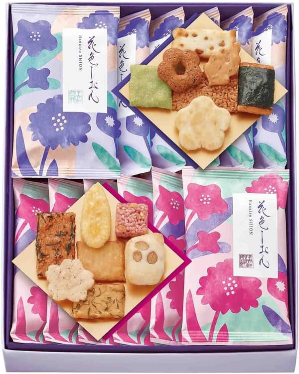 花色しおん 煎餅詰合せ（12袋入） ギフト用米菓 個包装