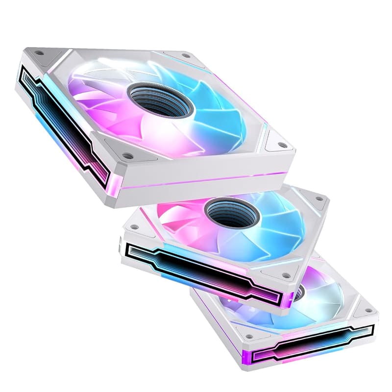 インフィニティミラーARGB PCケースファン 120mm 3本セット PWM対応 高精度HDBベアリング 50,000時間作動 互換性あり