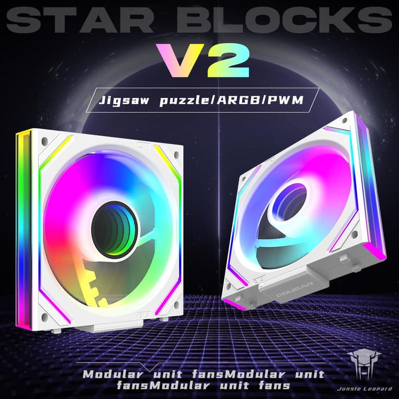 ICOLER ホワイト 120mm ARGB PWM ケースファン トリプルパック