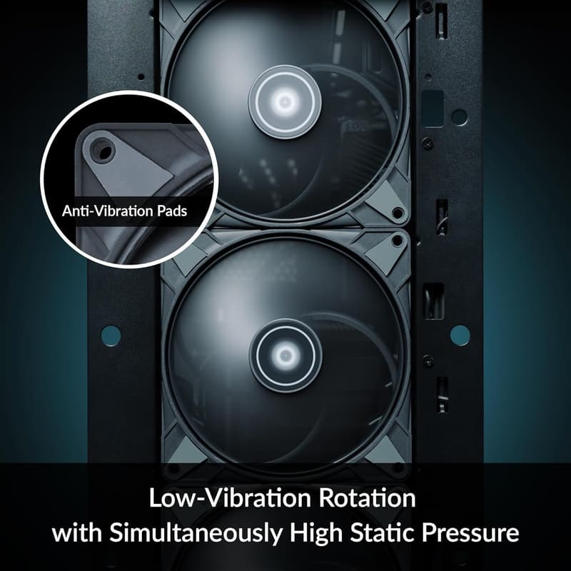 ケースファン「P14 MAX」14cm角27mm厚 250~2800rpm