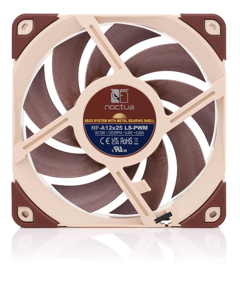 Noctua NF-A12x25 LS-PWM 超静音プレミアムファン (120mm, ブラウン)