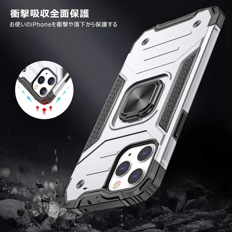 iPhone 11用耐衝撃TPU+PCバンパーケース 赤 軽量薄型 6.1インチ 滑り防止